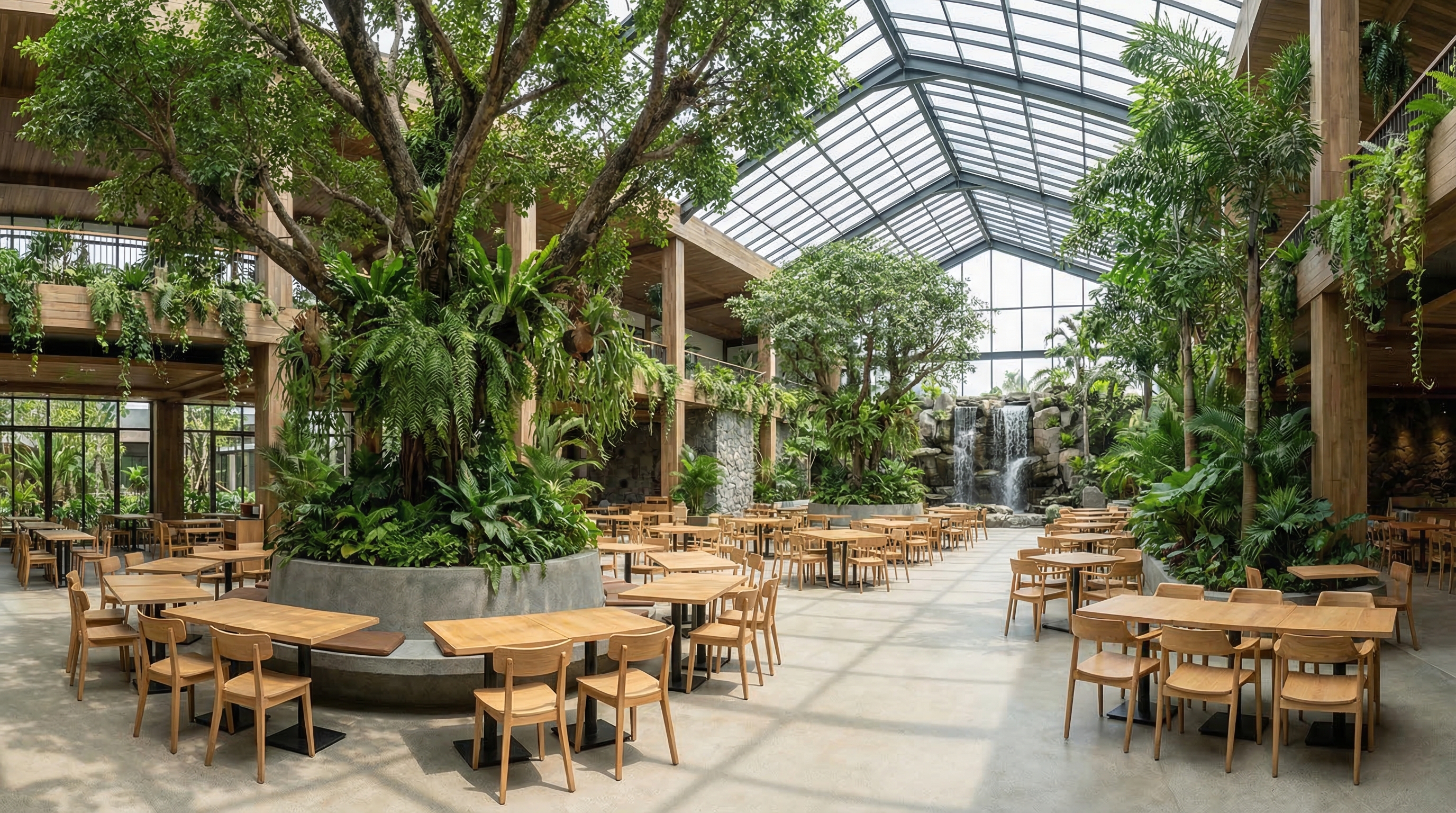 Biophilic Cafe Space